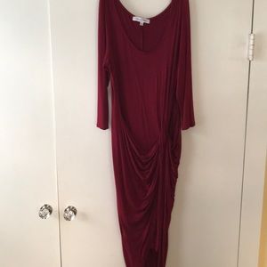 The Vanity Room Long Dress Sz L Wine/Maroon Color